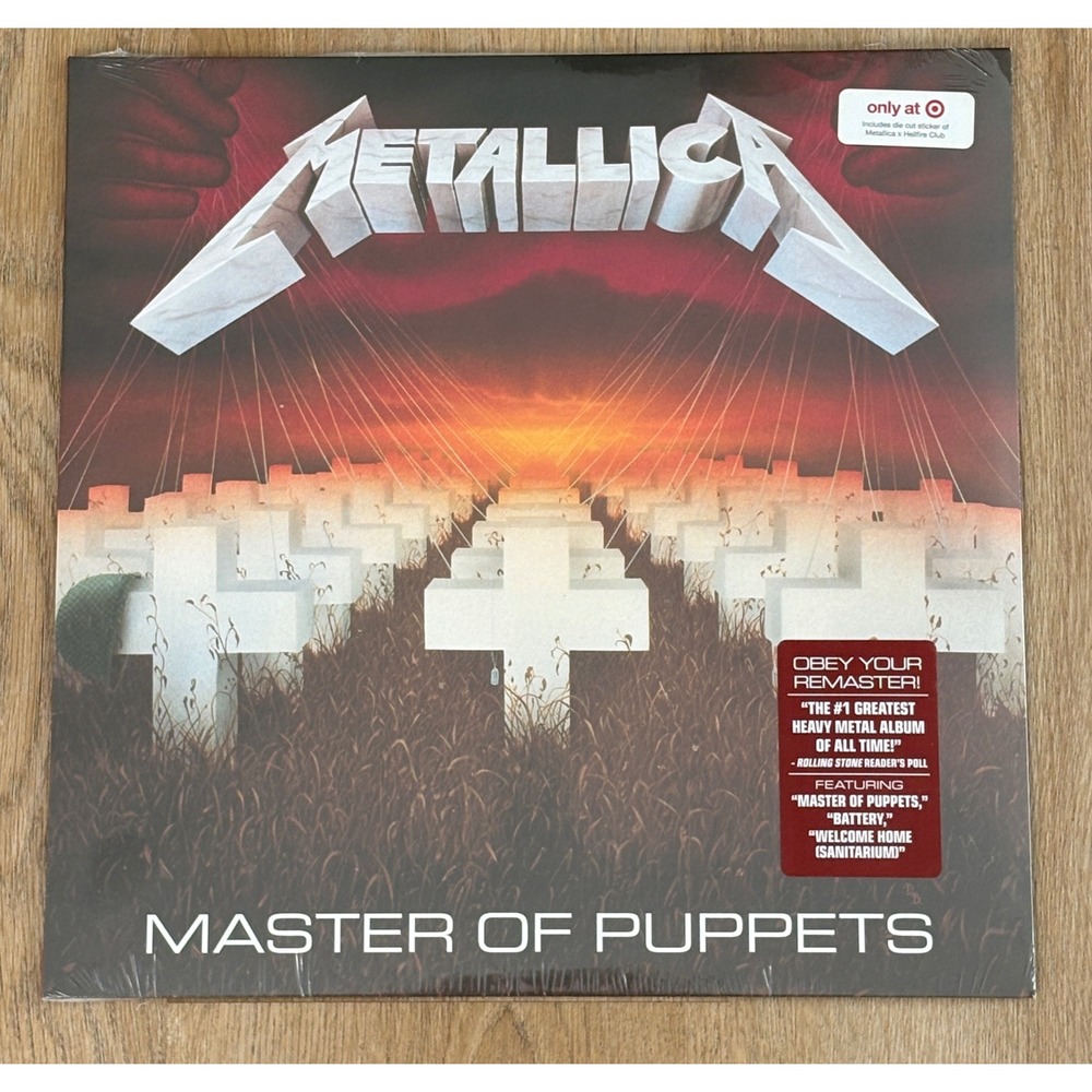 NEW (Sealed): Metallica Master of Puppets Remastered Vinyl LP Target Exclusive